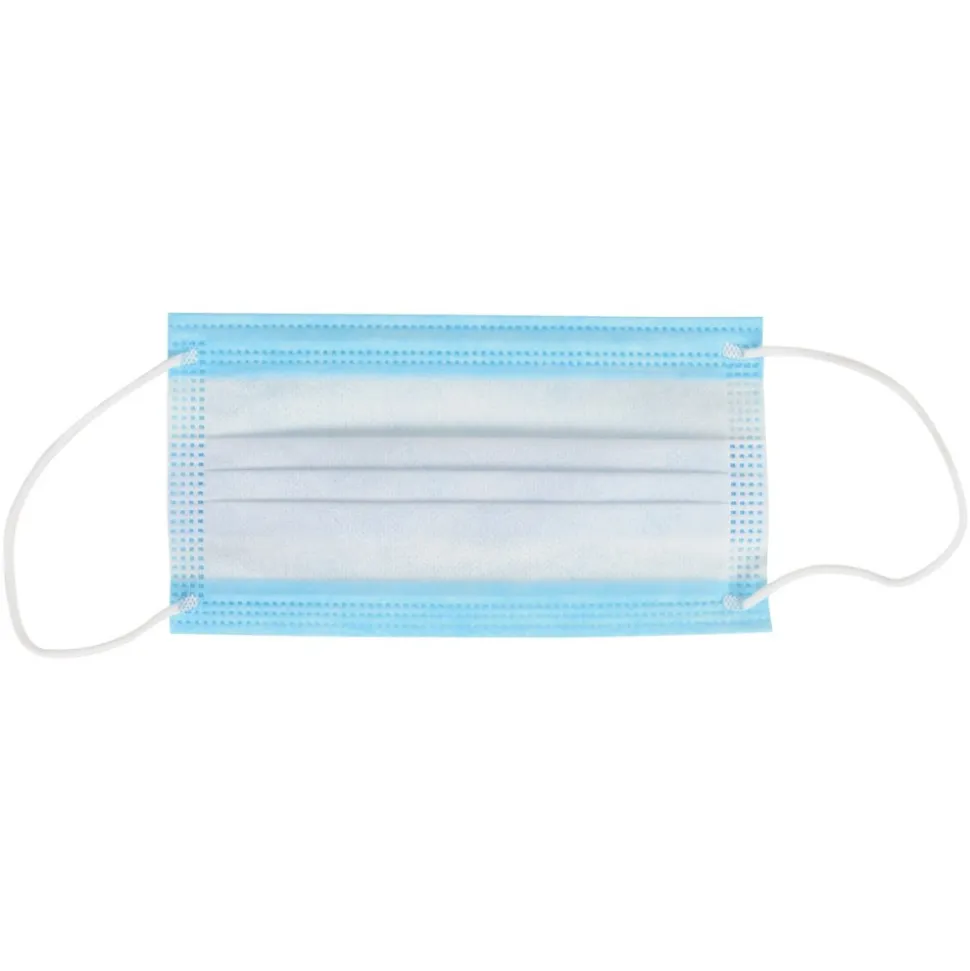 Adult 3-Ply Face Mask Blue Set of 50