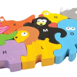 Animal Parade Letter Puzzle Eco-Friendly Wood