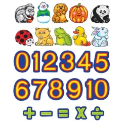 Beginners Counting Felt Set with Numbers, Bugs and Animals 132 Pieces