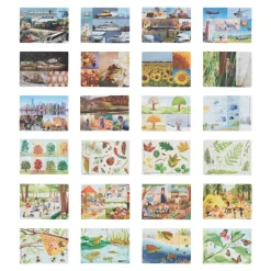 Big Puzzle Set with Metal Rack Set of 24