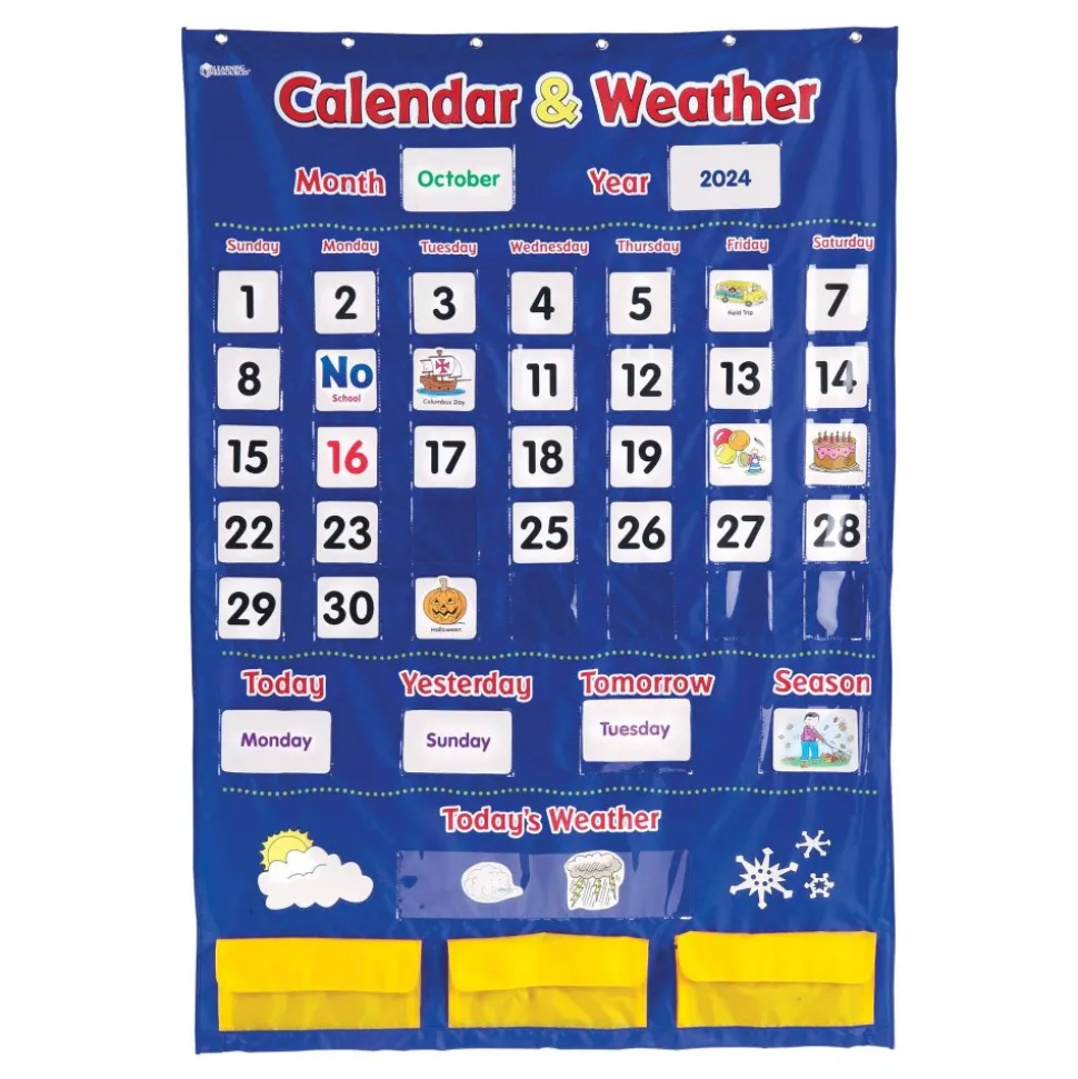 Calendar and Weather Pocket Chart