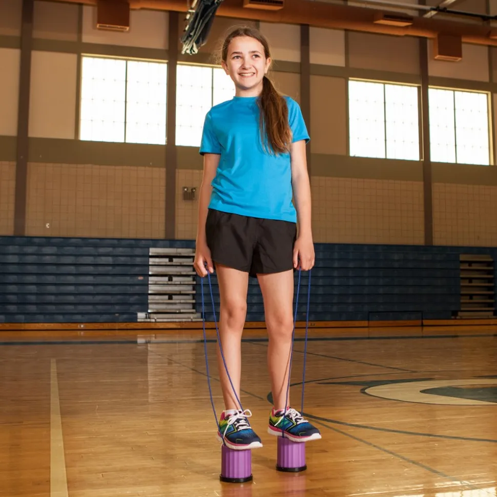 Can Shaped Platform Stilts with Adjustable Hand Cord 6 Pair