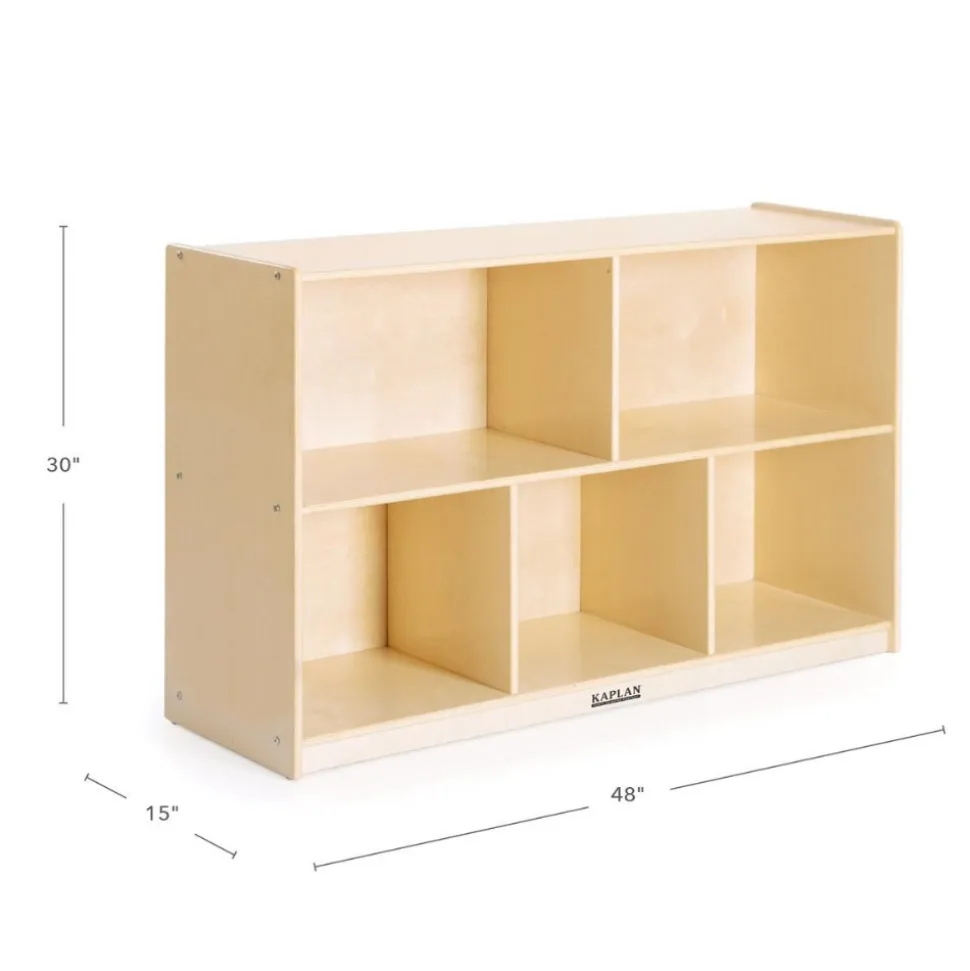 Carolina Birch Plywood 5-Compartment Storage Unit 30" Height