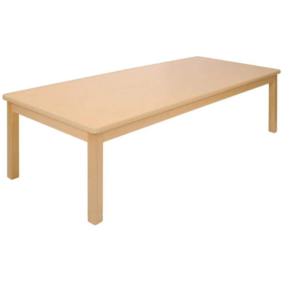 Carolina Birch Rectangle Table 24" x 60" With Varied Leg Heights Seats 8