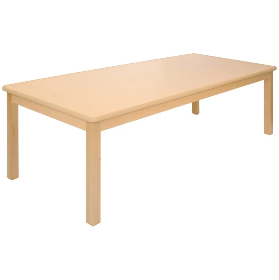 Carolina Birch Rectangle Table 24" x 60" With Varied Leg Heights Seats 8