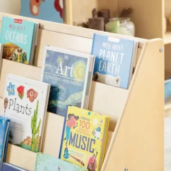 Carolina Large 5-Shelf Wood Book Display