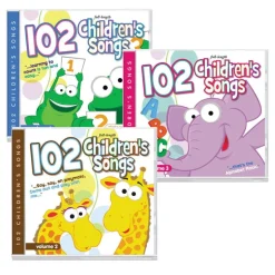102 Children's Songs CDs Set of 3