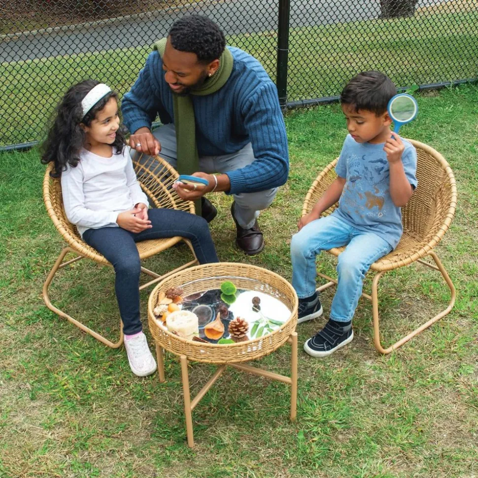 Children's Washable Wicker Chair Set of 2