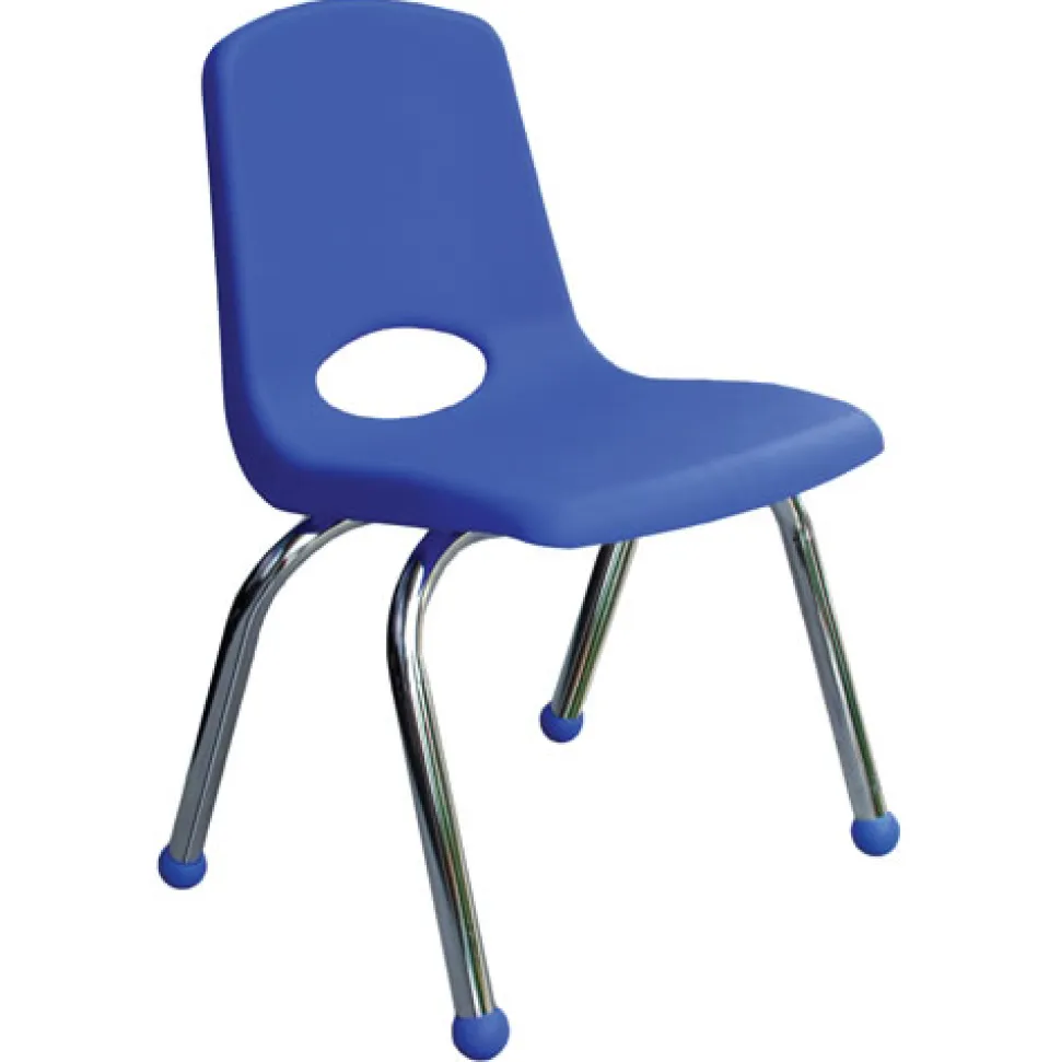Classic Chrome Chair 14" Seat Height Blue
