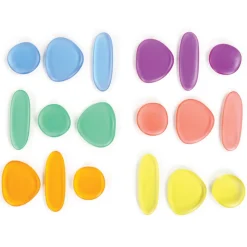 Clear Jr Rainbow Pebbles 36 Pieces