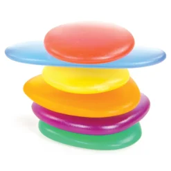 Clear Jr Rainbow Pebbles 36 Pieces