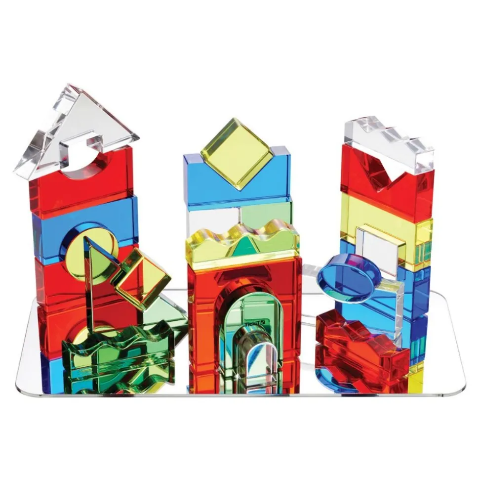 Color Crystal Blocks with Activity Cards Set of 25
