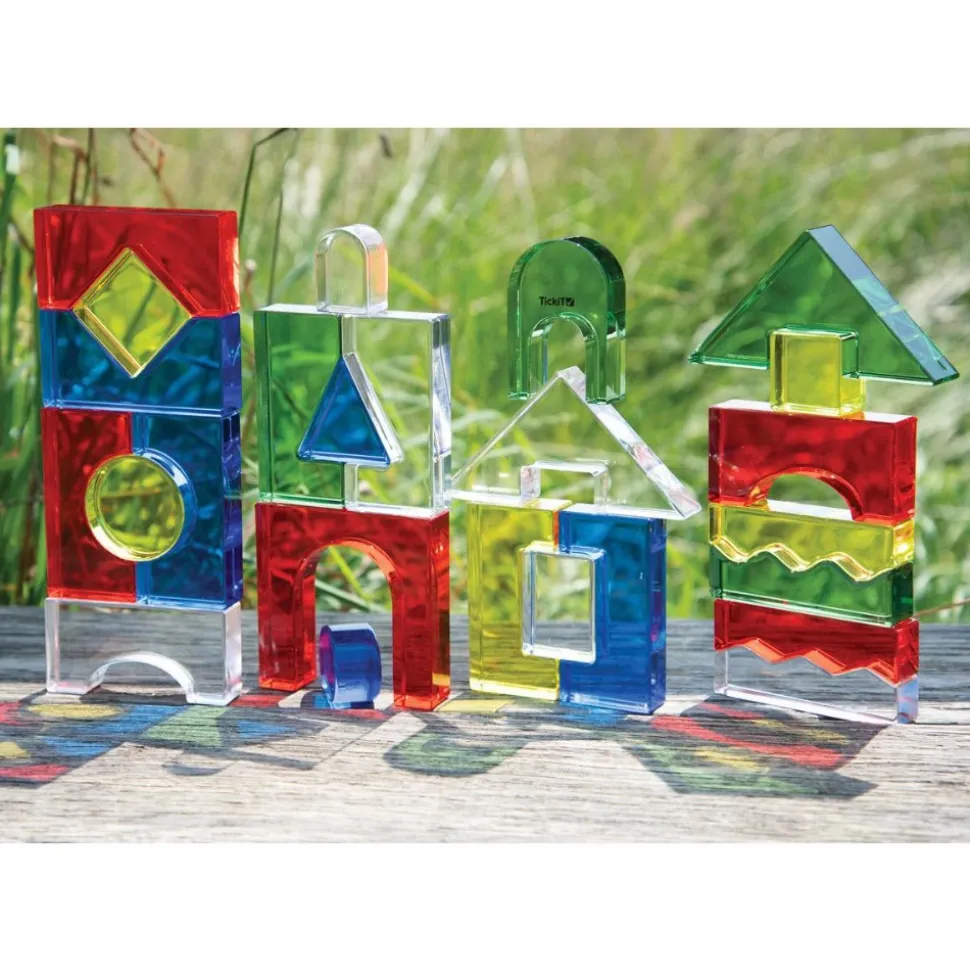 Color Crystal Blocks with Activity Cards Set of 25