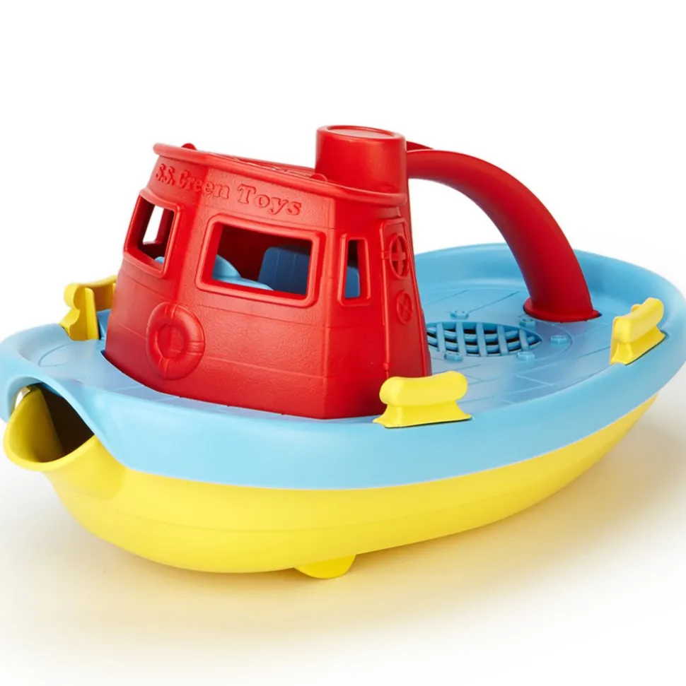 Eco-Friendly Floating Red Tug Boat