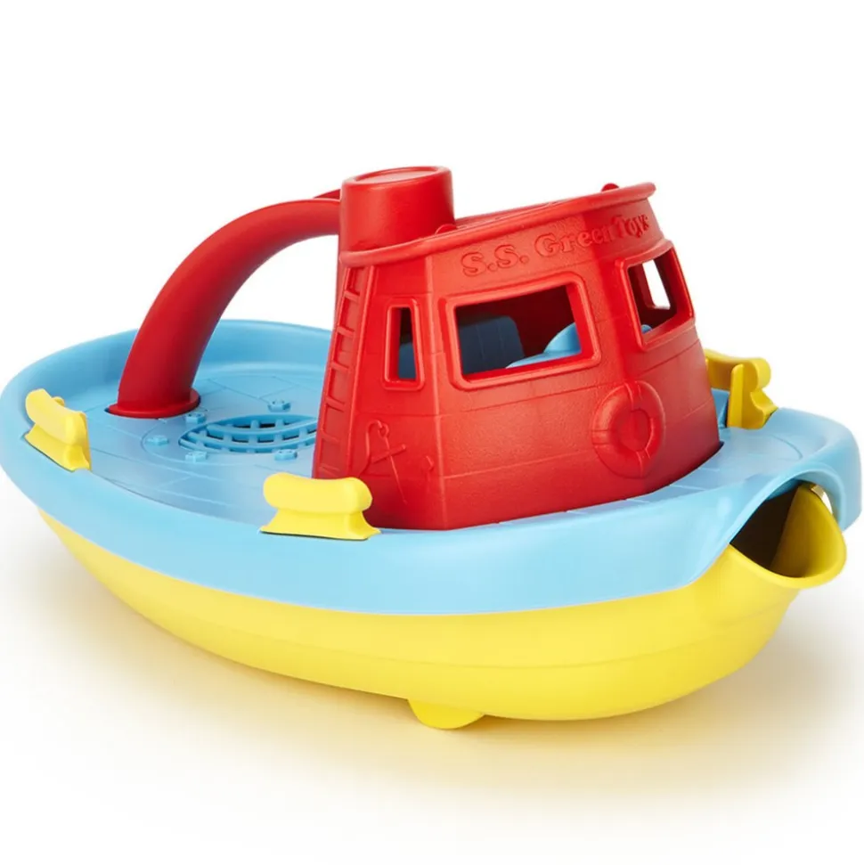 Eco-Friendly Floating Red Tug Boat