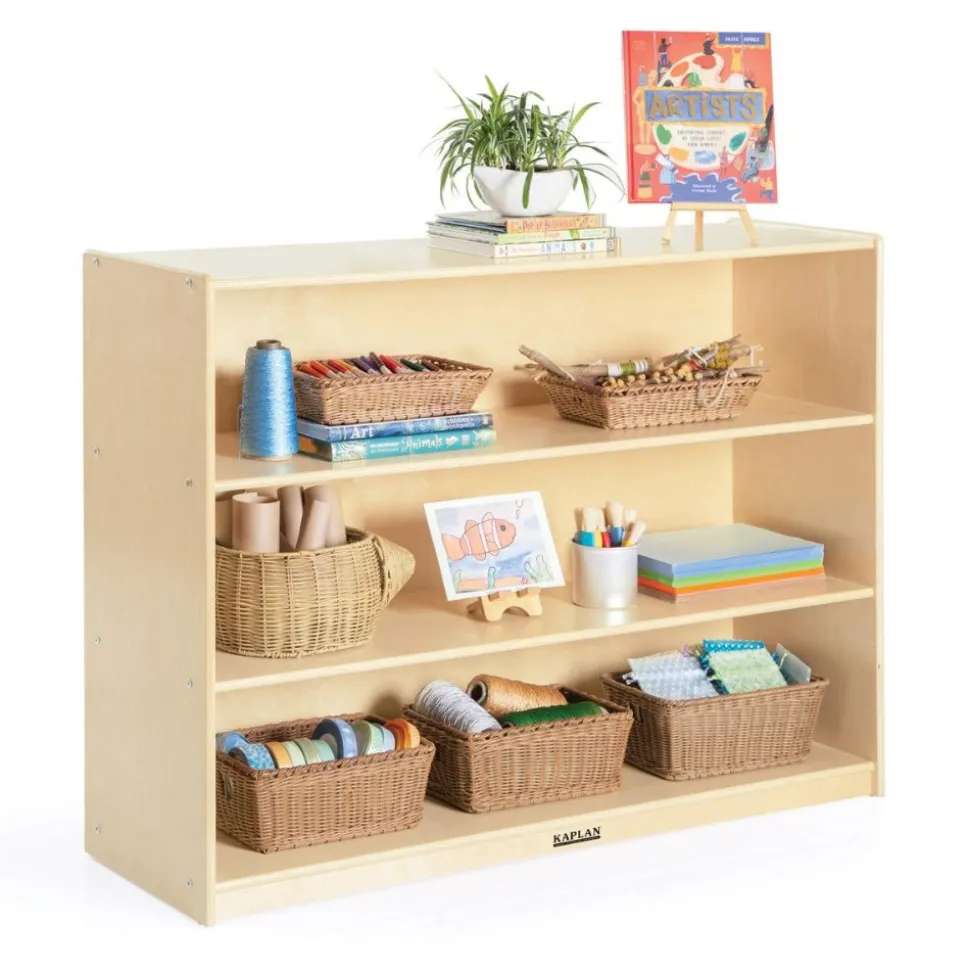 Factory Second Carolina 3-Shelf Storage Solid Back