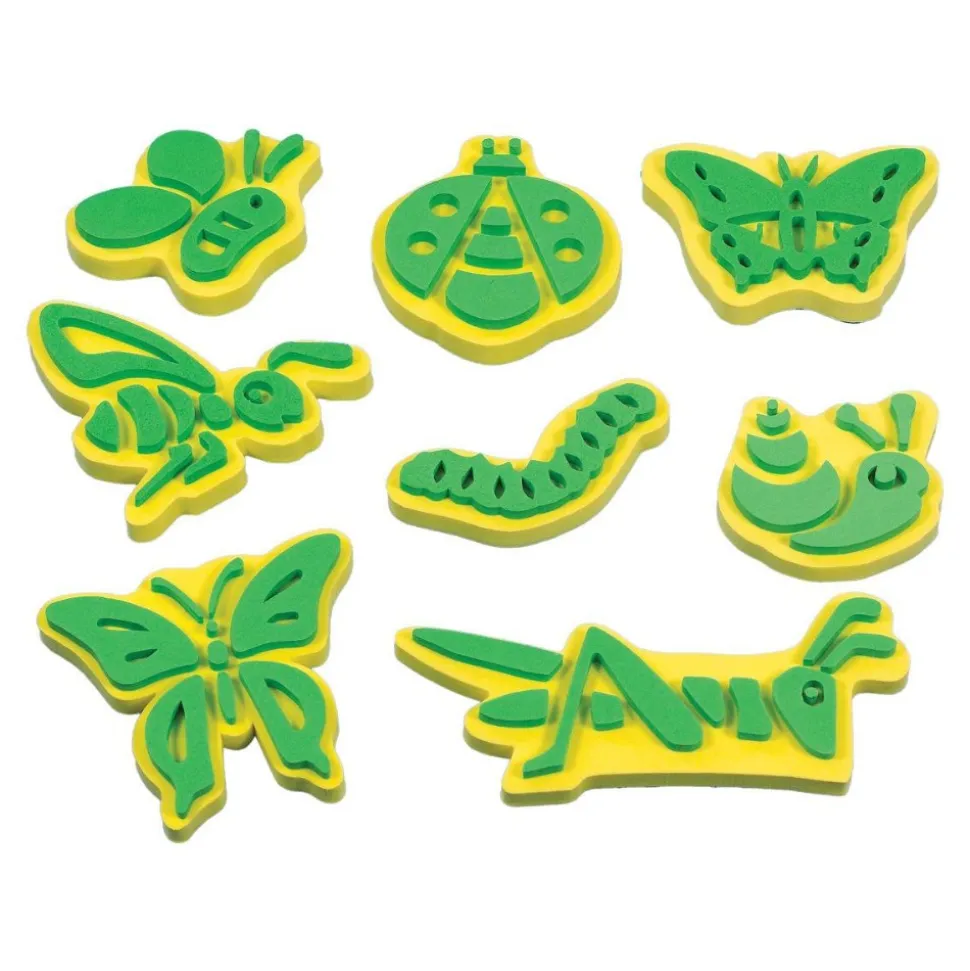 Foam Jumbo Stampers with Animals, Sealife, Insects, and Transportation 48 Pieces