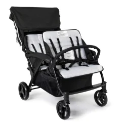 Gaggle® Odyssey 4-Seat Quad Stroller Black