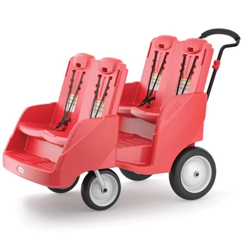 Gaggle® Parade 4 Child Stroller Red