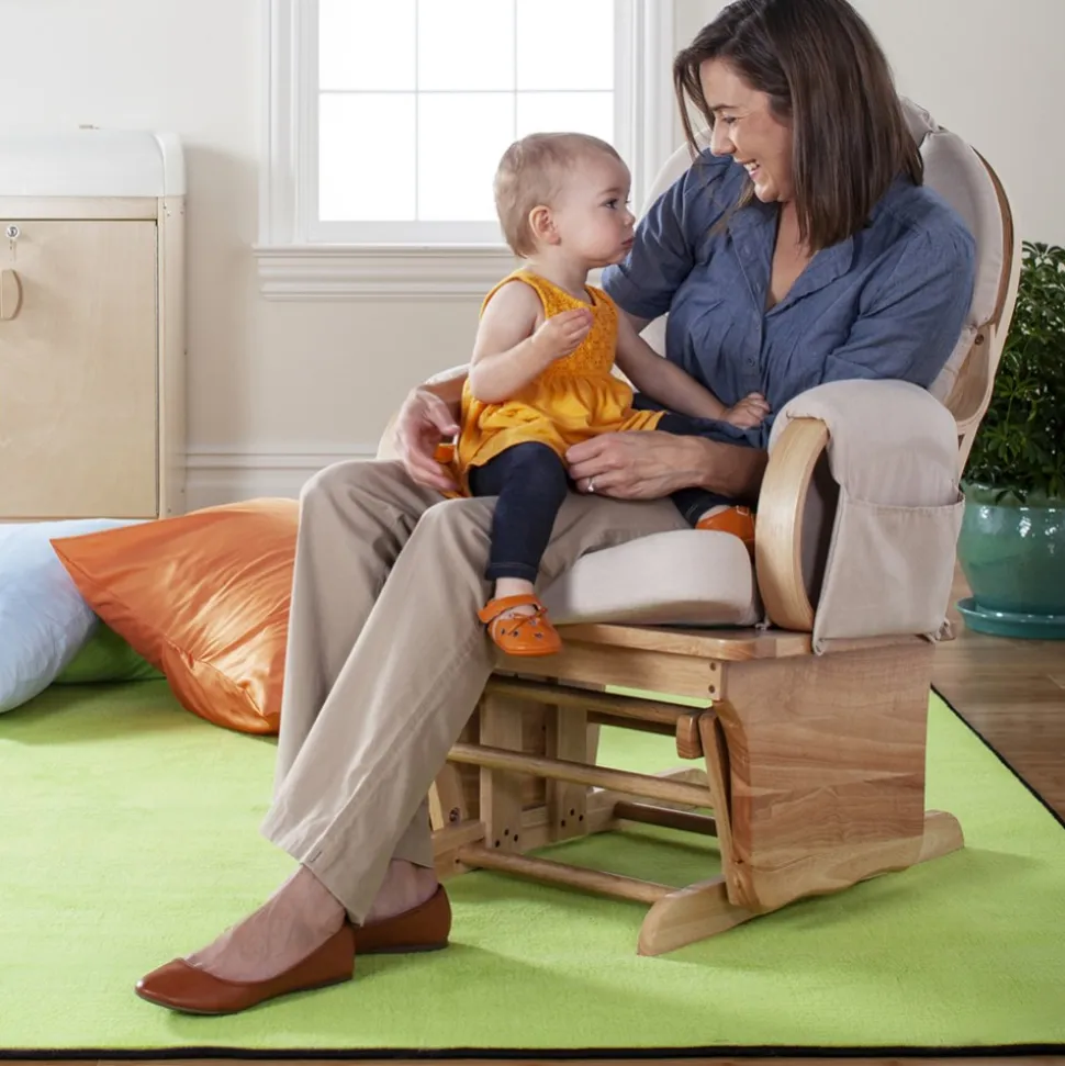 Gentle Glider with Fabric Cushions