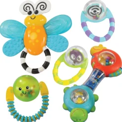 Grasp & Explore Rattle Set Set of 5