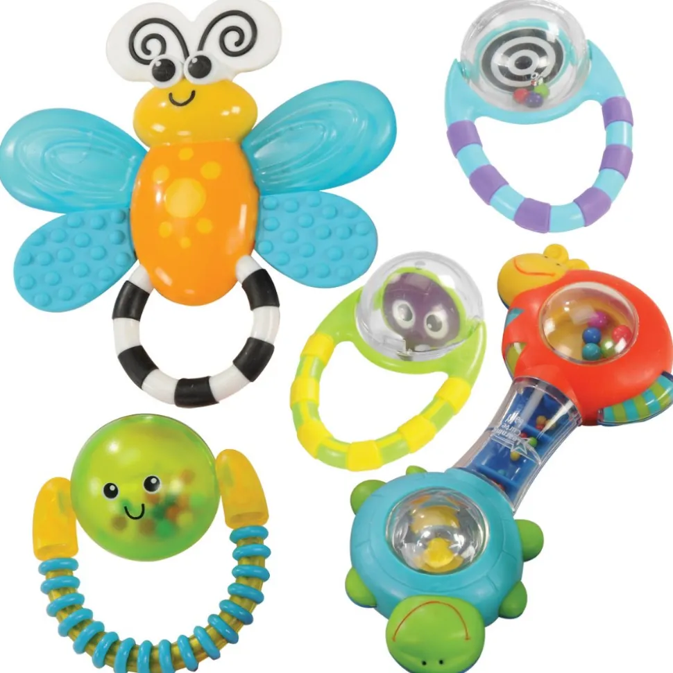 Grasp & Explore Rattle Set Set of 5