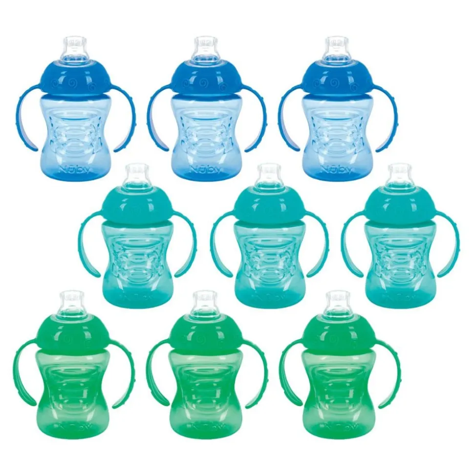 Grip N' Sip Soft Spout Trainer Cups Set of 9