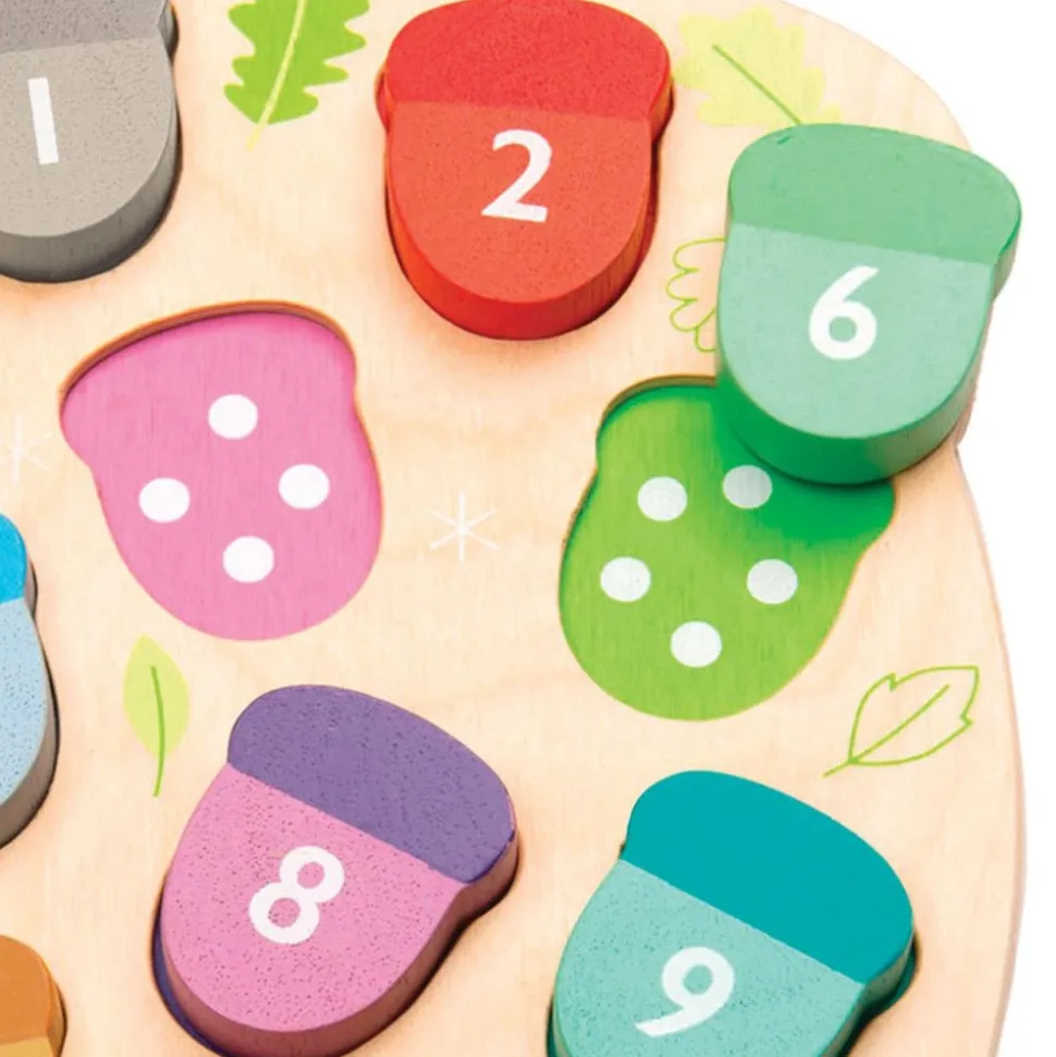 How Many Acorns? Count & Match Game