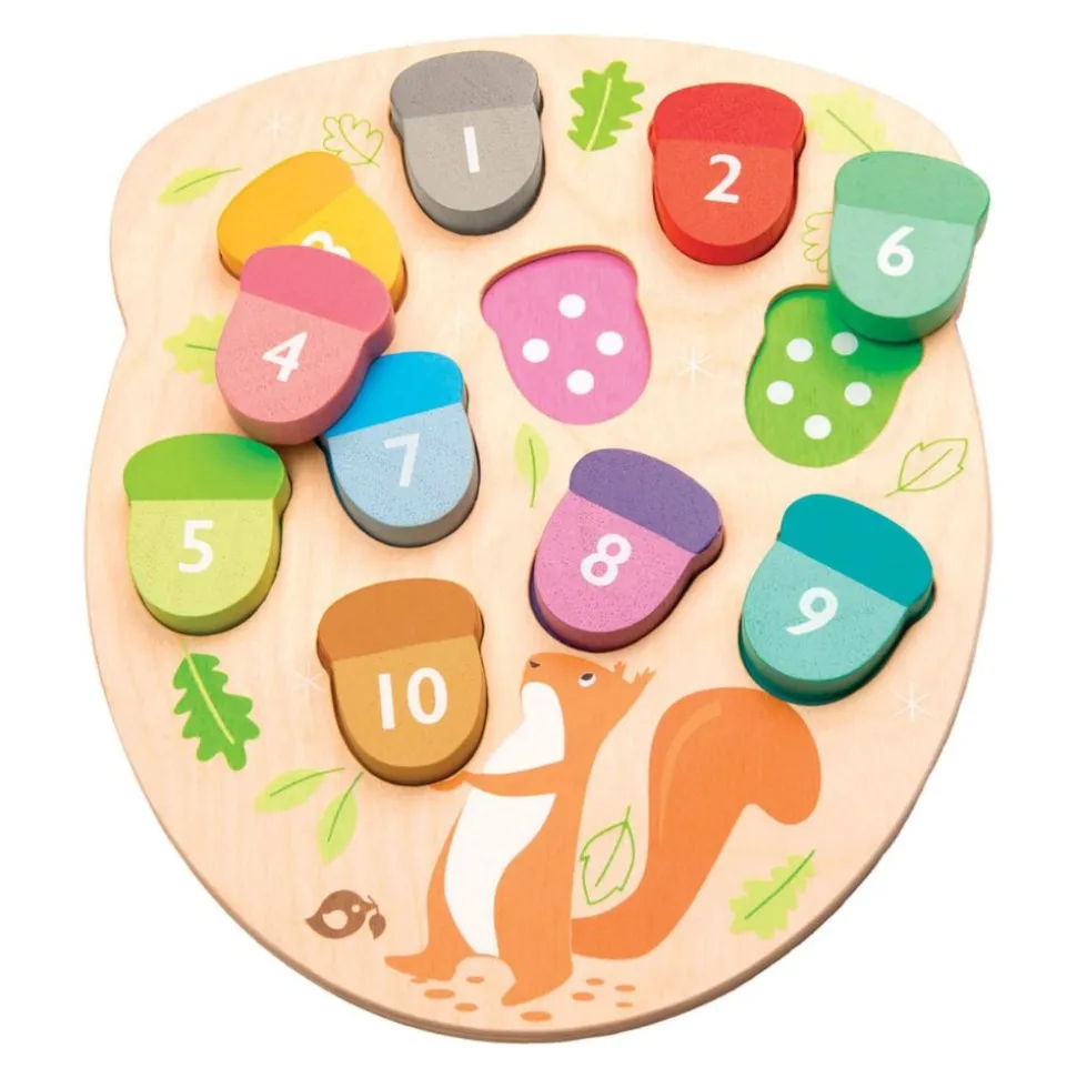 How Many Acorns? Count & Match Game