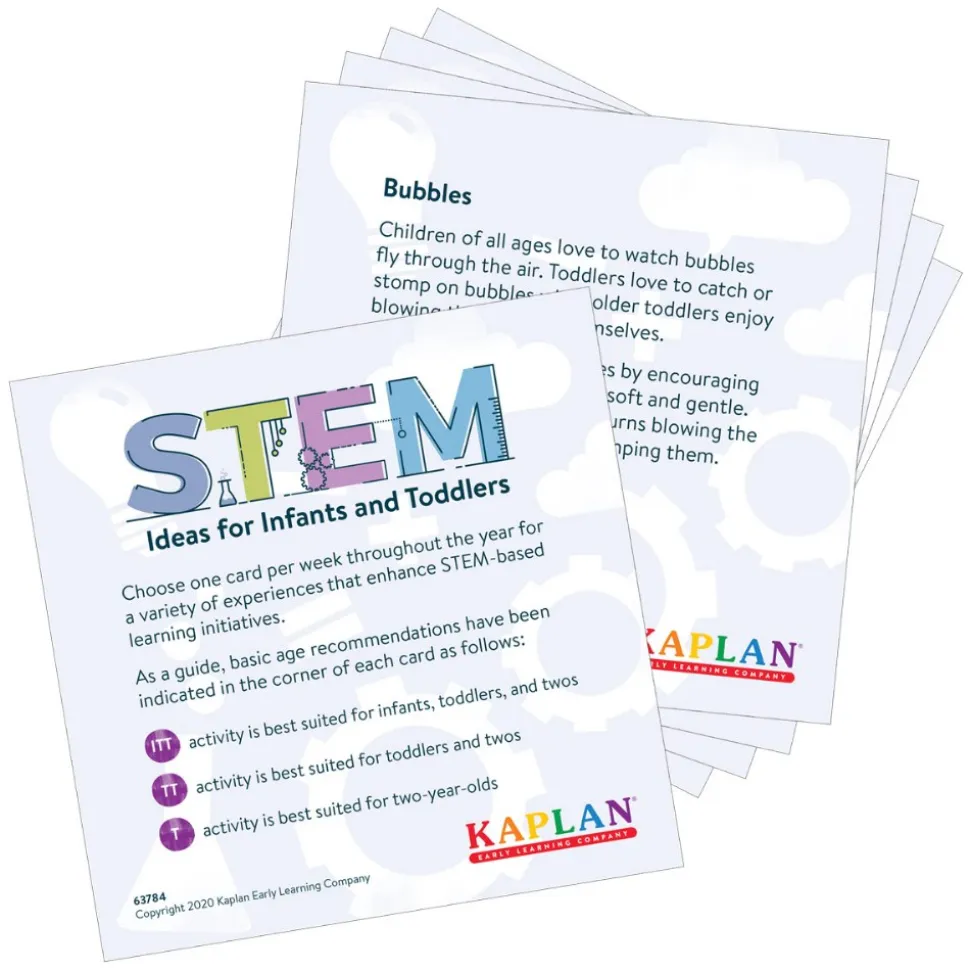 52 Interactive STEM Ideas for Infants and Toddlers 5" x 5" Activity Cards