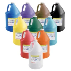 Kaplan Washable Tempera Paint Gallon Assortment