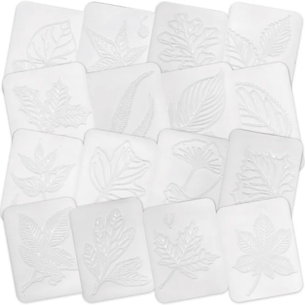 Leaf Rubbing Plates Set of 16
