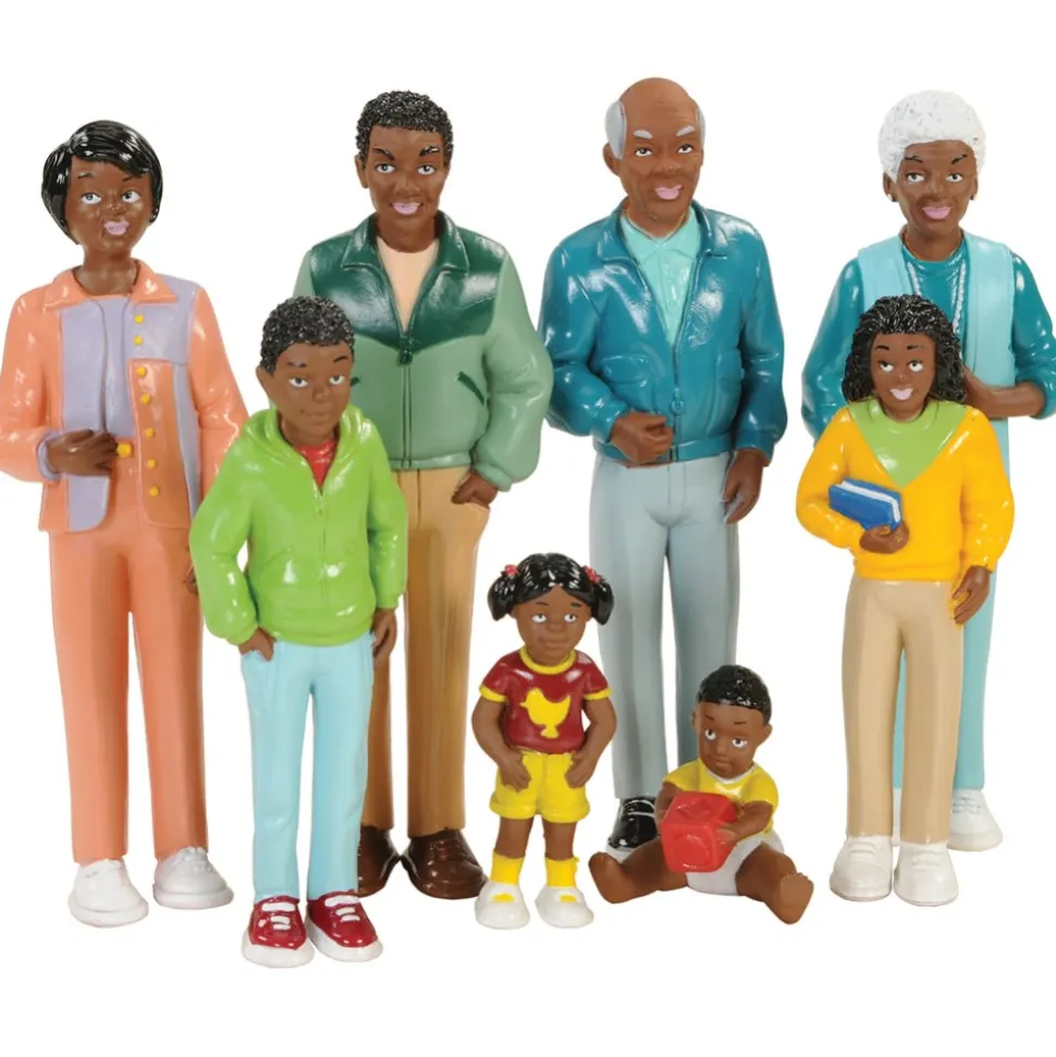 Multi-Generational Block Family Play Set African-American