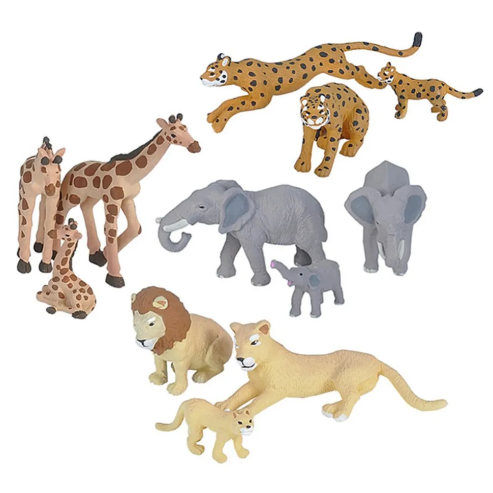 Nature Tube African Wildlife Family Animal Figures