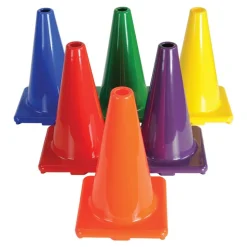12" Outdoor Durable Rainbow Cone Set of 6
