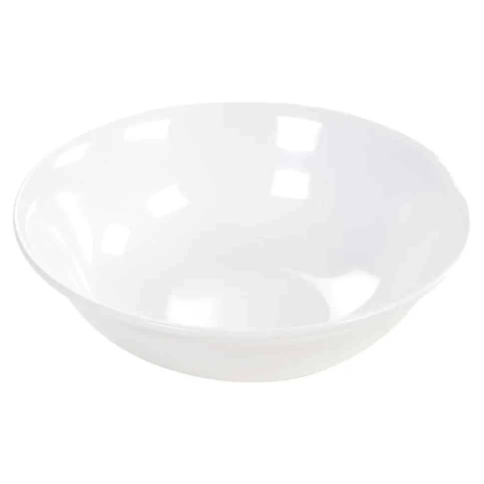 57 oz. White Footed Serving Bowl Single