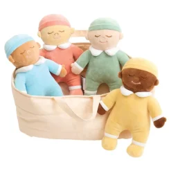 Plush Soft 10" Cuddle Dolls Set of 4