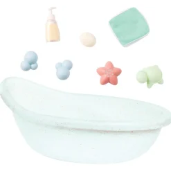 14" Plush Water Play Baby Doll & Bathtub Set