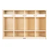 Premium Solid Maple 4-Section Toddler Locker