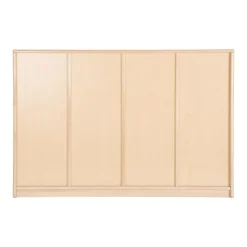 Premium Solid Maple 4-Section Toddler Locker