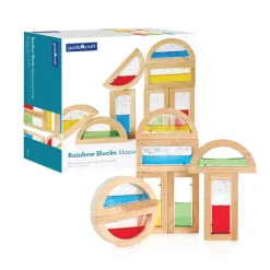 Rainbow Shimmering Water Blocks 8 Pieces