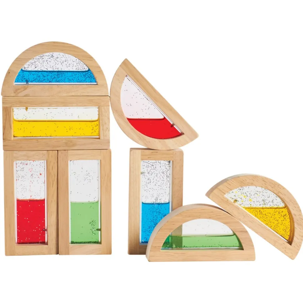 Rainbow Shimmering Water Blocks 8 Pieces