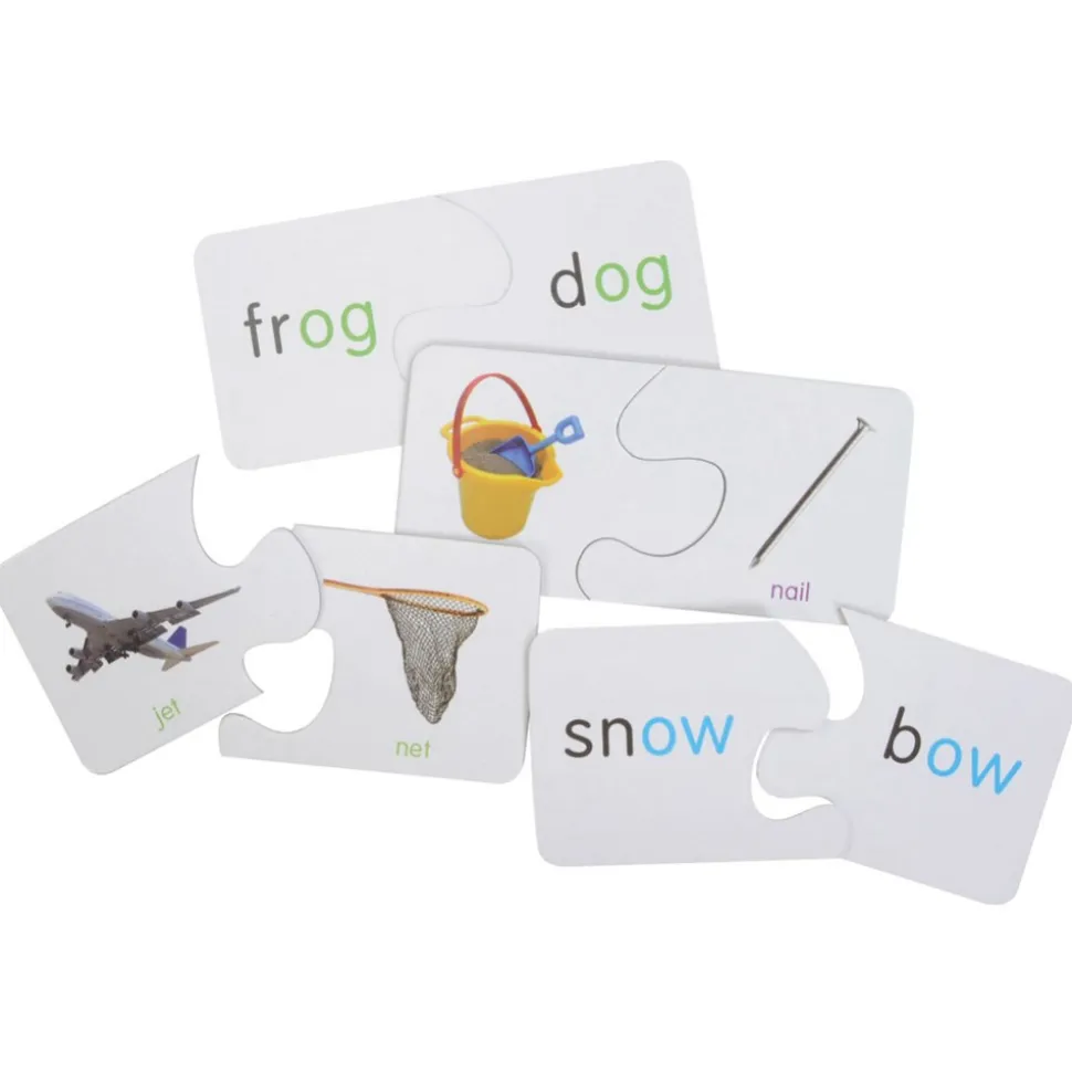 Rhyming and Learning First Words Match and Learn Puzzles