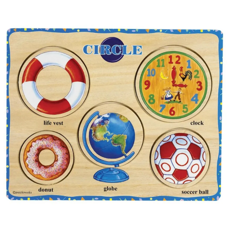 Self-Correcting Shapes Puzzles Set of 6