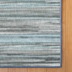 Sense of Place Nature's Stripes Carpet Blue Rectangle