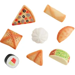 Sensory Play Stones: Foods of The World 8 Pieces