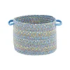 Soft Storage Basket Aqua Blue 10" x 8"
