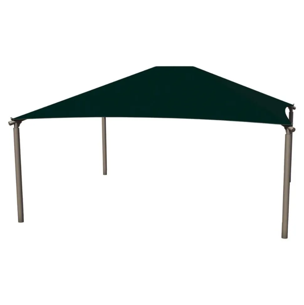 Square Hip 20' x 20' with 8' Entry 4-Post Shade