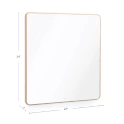 Square Mounted Wall Mirror