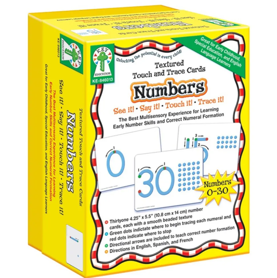 Textured Touch and Trace Cards: Numbers
